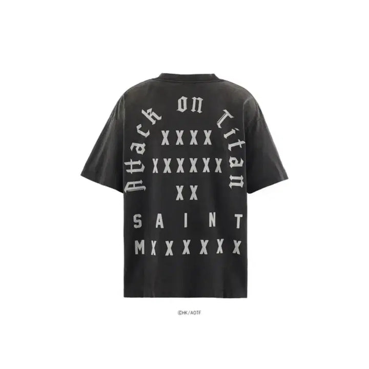 [BUNJANG] Saint Michael x Attack on Titan 26SS T-Shirt (Size M) / [m]세인트미카엘 x 진격의거인 26ss 반팔티셔츠