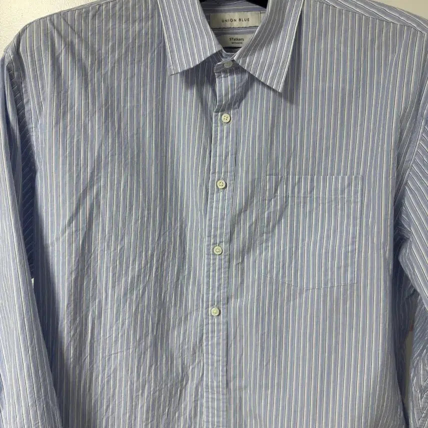 [BUNJANG] Union Blue Stokers Brighton Stripe Shirt L / 유니온블루 / 스토커즈 브라이튼 스트라이프 셔츠 / L사이즈