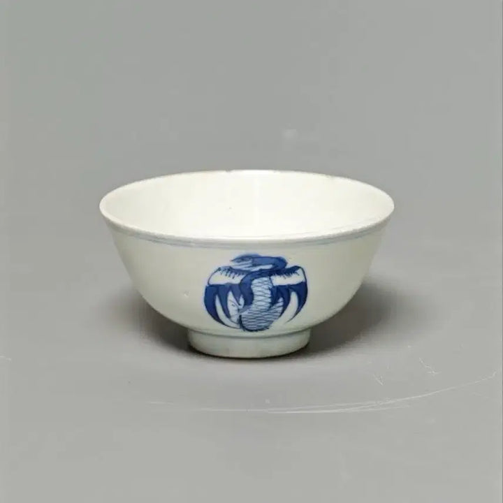 [BUNJANG] Qing Dynasty Guangxu Period Blue and White Porcelain Phoenix Pattern Cup Antique Chinese Ceramic / [진품] 청대 말기 광서제 청화백자 봉황문 잔 중국도자기 골동품 수집품