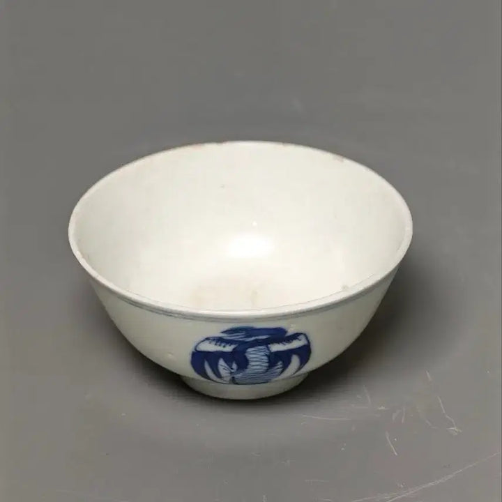 [BUNJANG] Qing Dynasty Guangxu Period Blue and White Porcelain Phoenix Pattern Cup Antique Chinese Ceramic / [진품] 청대 말기 광서제 청화백자 봉황문 잔 중국도자기 골동품 수집품