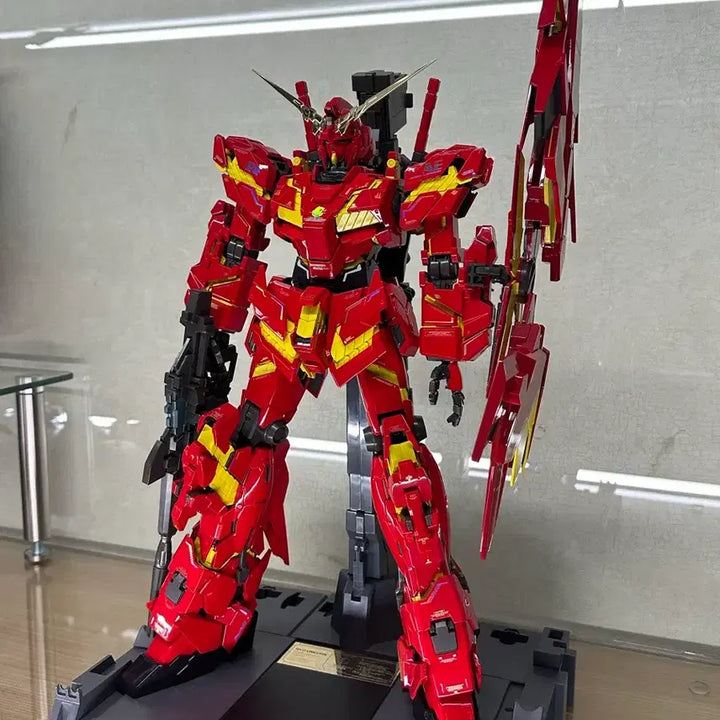 [BUNJANG] Bandai PG Unicorn Gundam China Red Painted Model Kit / 반다이 pg유니콘 차이나레드 도색