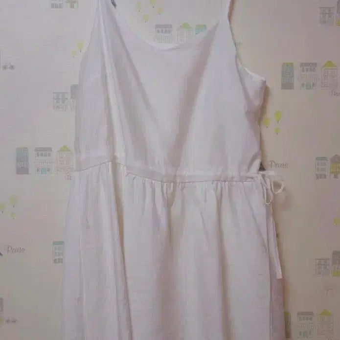 [BUNJANG] White Camisole Mini Dress / 화이트 끈나시 원피스