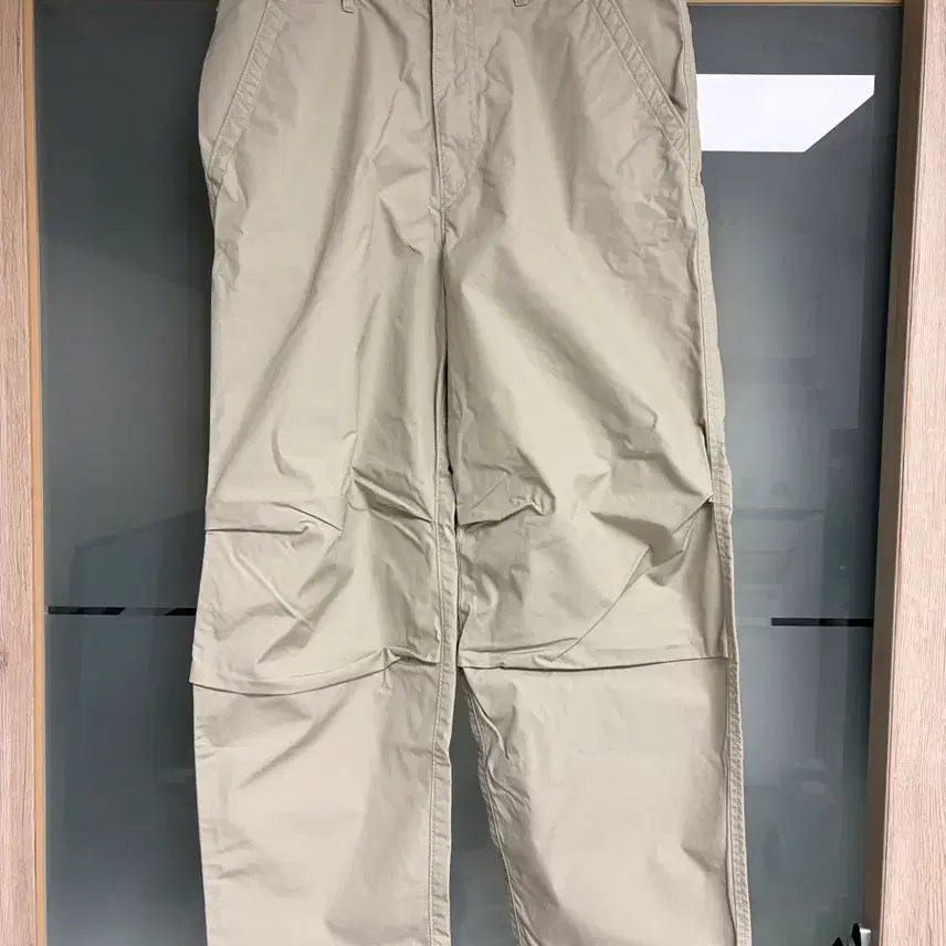 [BUNJANG] Uniqlo Wide Fit Parachute Pants Natural Size 76 / 유니클로 와이드핏 파라슈트 팬츠