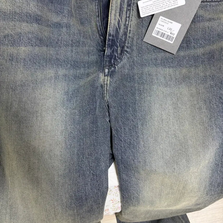 [BUNJANG] Bellier Mid Wide Smoke Indigo Denim Pants (32/32) / 새제품]벨리에 미드와이드 스모크인디고32/32