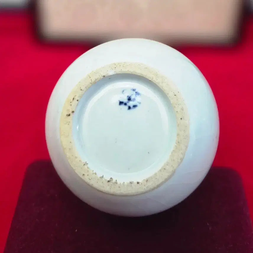 [BUNJANG] Baekja Cheonghwa Orchid Pattern Gourd Vase (by Hosan Andong-o Pottery) / *(호산 안동오 도자기)백자 청화 난초문 호리(호로)병