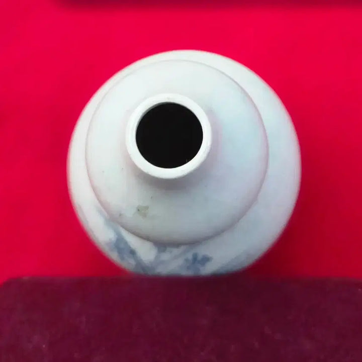 [BUNJANG] Baekja Cheonghwa Orchid Pattern Gourd Vase (by Hosan Andong-o Pottery) / *(호산 안동오 도자기)백자 청화 난초문 호리(호로)병
