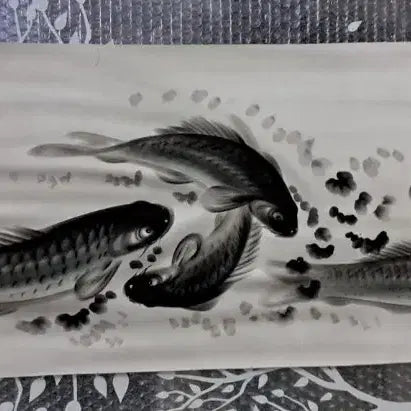 [BUNJANG] Ink Painting of Carp (Eoraktdo) / 수묵 잉어도