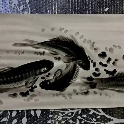 [BUNJANG] Ink Painting of Carp (Eoraktdo) / 수묵 잉어도