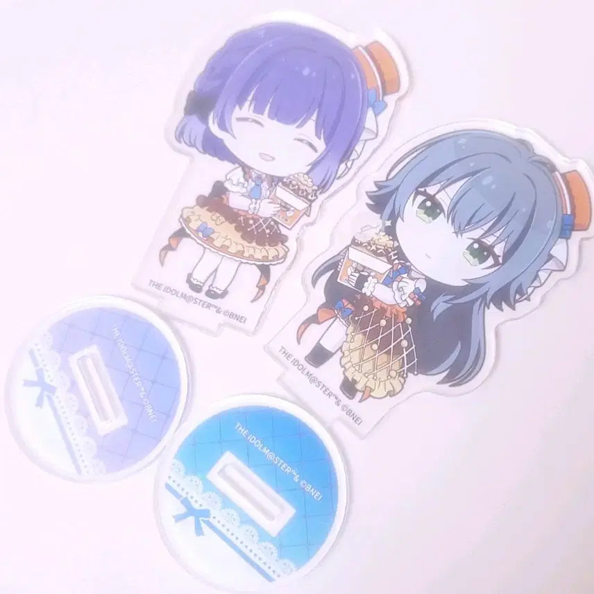 [BUNJANG] Gakumasu x The Idolmaster Bakudan Yaki Collaboration Acrylic Standee Set - Misuzu &amp; Temari (Bundle Set) / 가쿠마스 학원아이돌마스터 바쿠단야끼 콜라보 아크릴 미스즈+테마리 일괄