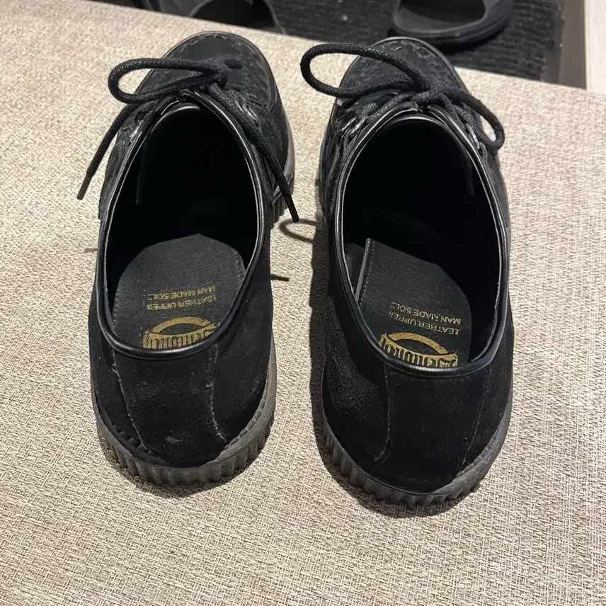 [BUNJANG] Demonia Black Suede Creeper Shoes 602s / 데모니아 블랙 스웨이드 클리퍼 602s