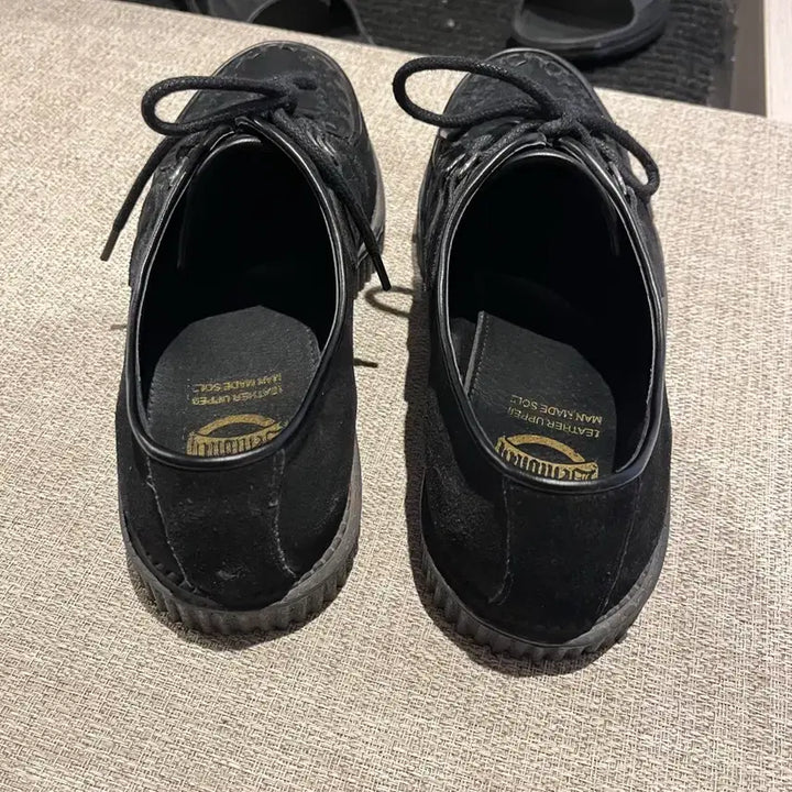 [BUNJANG] Demonia Black Suede Creeper Shoes 602s / 데모니아 블랙 스웨이드 클리퍼 602s