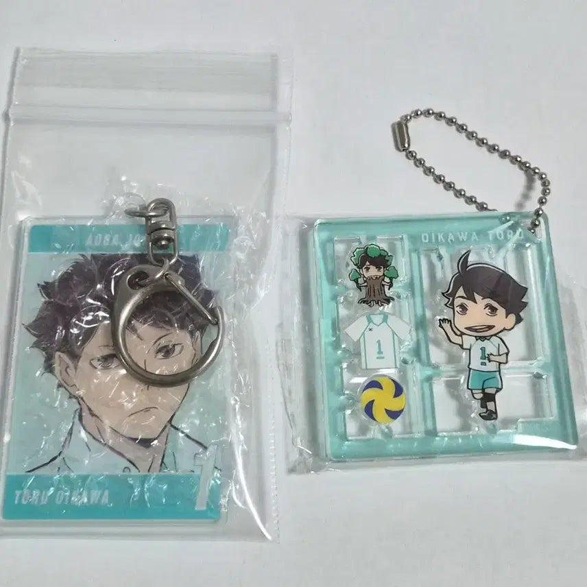 [BUNJANG] Haikyuu!! Oikawa Acrylic Keychain / Plamodel Keyring Set / 하이큐 오이카와 아크릴 키홀더/프라모델 키링 세트