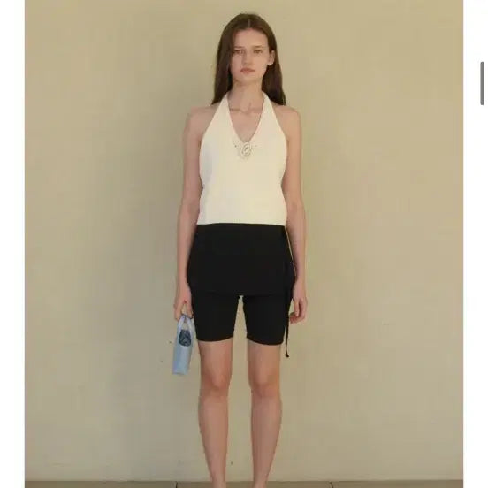 [BUNJANG] Somewhere Butter Sleeveless Cream Knit Top / 썸웨어버터 슬리브리스