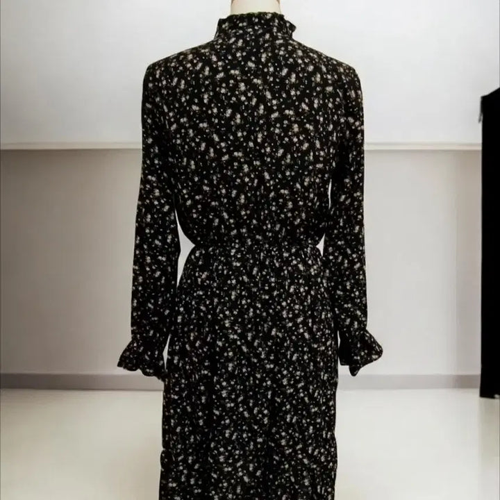 [BUNJANG] Chiffon Dress with Mandarin Collar - Unworn / 차이나카라 쉬폰 원피스, 여름 원피스, 미착용
