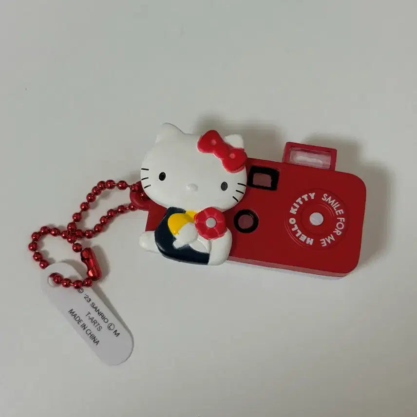 [BUNJANG] Sanrio Hello Kitty Camera Keychain Red / 산리오 헬로키티 카메라 키링 레드