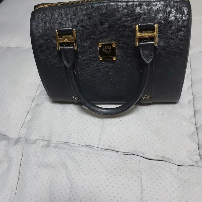 [BUNJANG] MCM Black Boston Bag Tote Bag / MCM 블랙 보스턴백 토트백 가방
