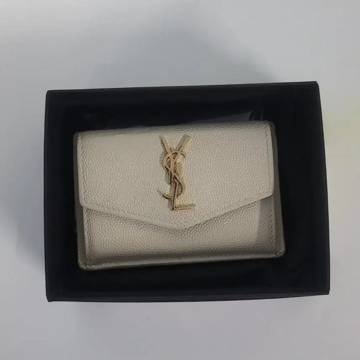 [BUNJANG] Saint Laurent YSL Ivory Card Holder Wallet / 입생로랑 카드지갑