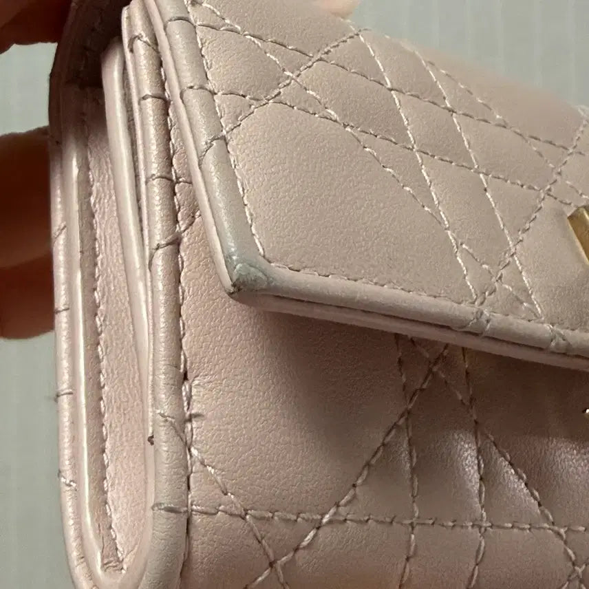 [BUNJANG] Dior My Dior Glycine Card Holder Powder Pink / 디올 까나쥬 글리신 카드지갑 파우더 핑크