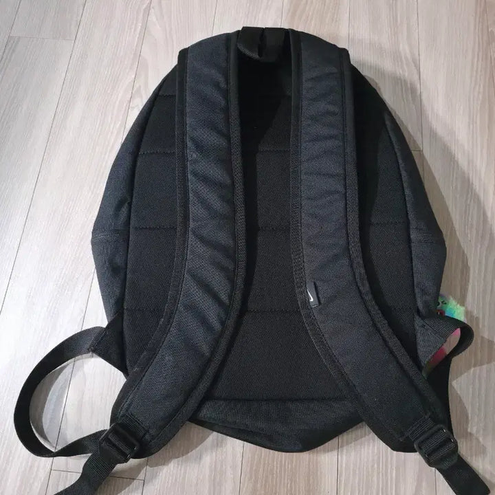 [BUNJANG] Nike Casual Black Backpack Bag / 나이키 캐주얼 기본 천 블랙 백팩 가방