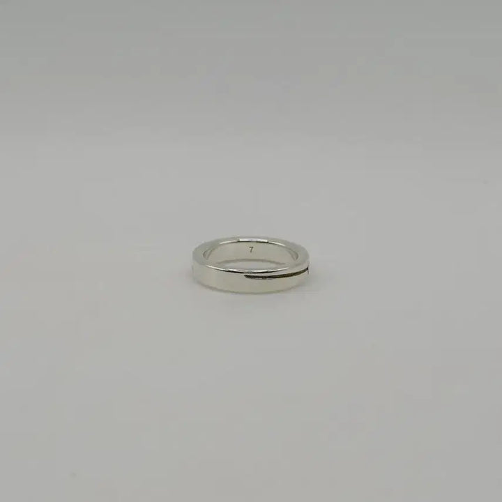 [BUNJANG] Gucci Diagonal Silver Ring Size 7 Full Set / [정품] 구찌 다이애그널 실버 반지 7호 풀구성 정품