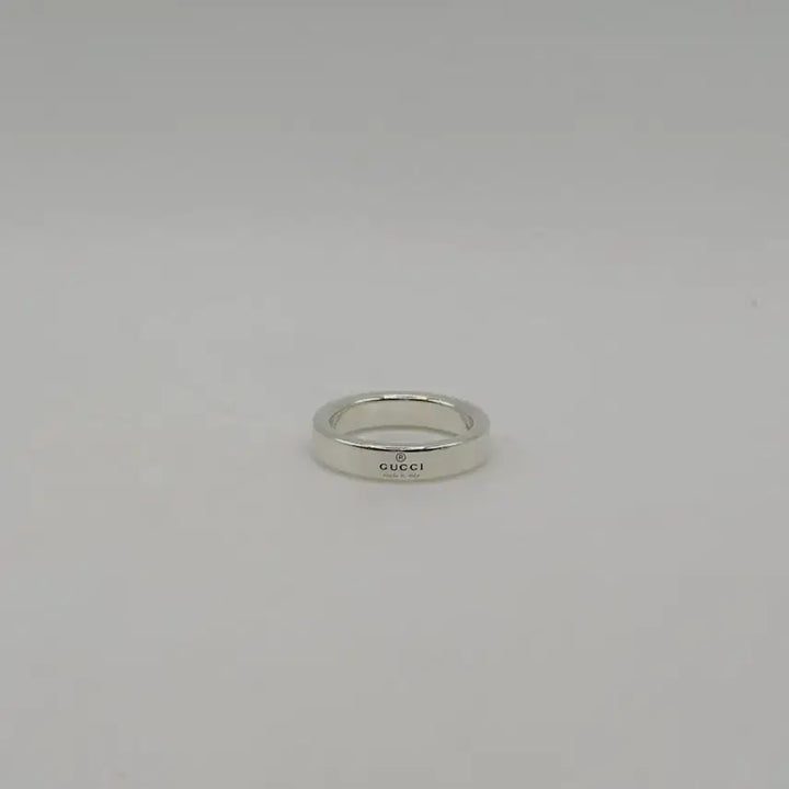 [BUNJANG] Gucci Diagonal Silver Ring Size 7 Full Set / [정품] 구찌 다이애그널 실버 반지 7호 풀구성 정품
