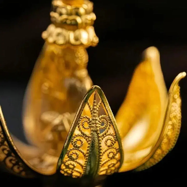 [BUNJANG] Gilt Lotus Shakyamuni Buddha Pendant / 류금 연꽃 부처님 펜던트