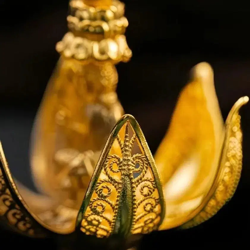 [BUNJANG] Gilt Lotus Shakyamuni Buddha Pendant / 류금 연꽃 부처님 펜던트
