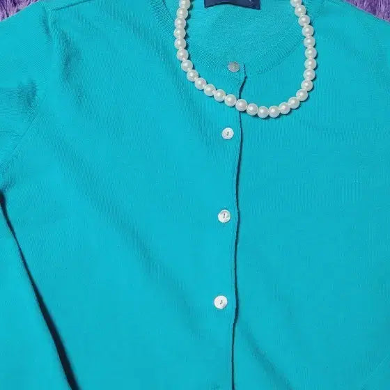 [BUNJANG] Co.des Combine Mint Knit Two-Piece Set / 코펜하겐레귤러 에메랄드 반팔 티+ 가디건