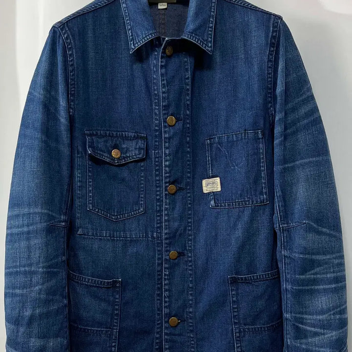 [BUNJANG] Polo Ralph Lauren Indigo Washed Denim Chore Jacket / 폴로 랄프로렌 인디고 워시드 데님 초어자켓