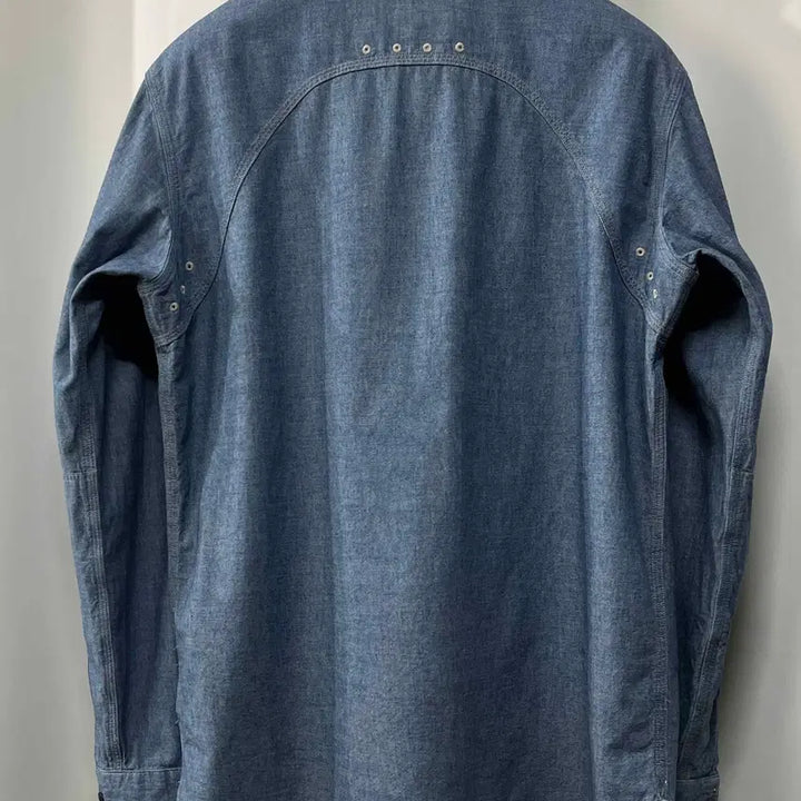 [BUNJANG] Polo Ralph Lauren Naval Chambray Work Shirt / 폴로 랄프로렌 콘초 Naval usn 마이널 샴브레이 워크 셔츠
