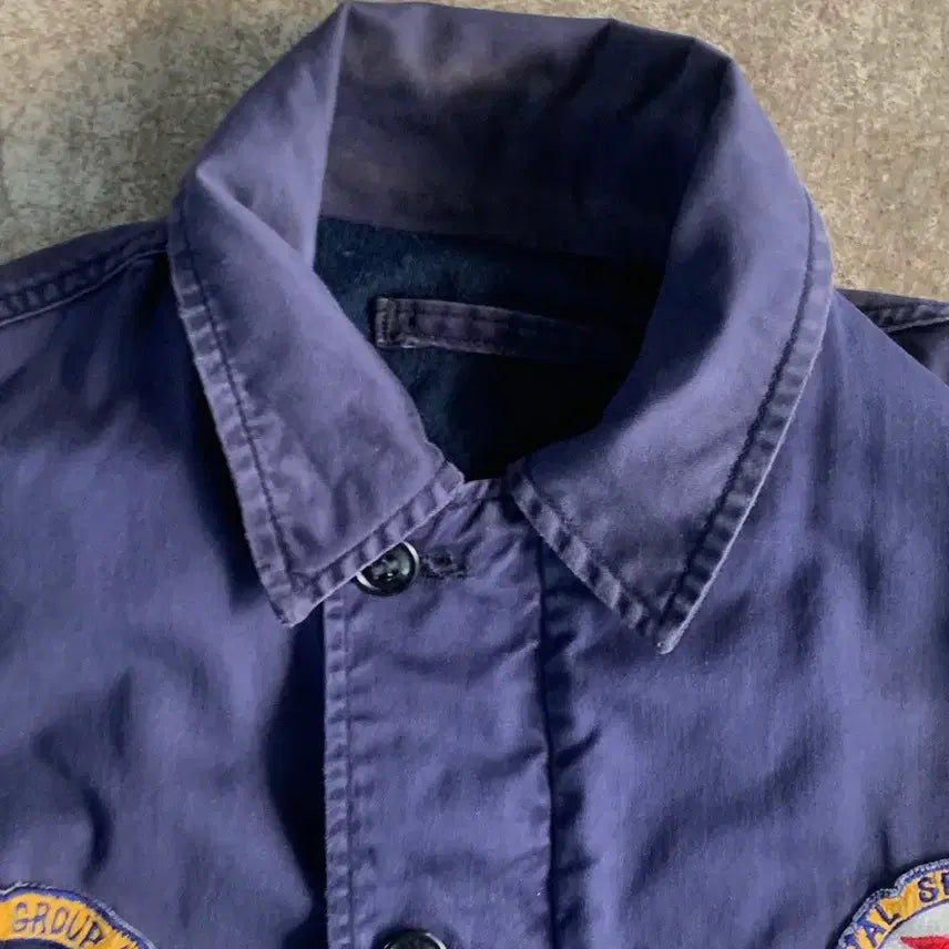 [BUNJANG] 1970s US Navy N-4 Submarine Utility Jacket with Original NSGA Misawa Patch / 70s 미 해군 N-4 서브마린 유틸리티 자켓