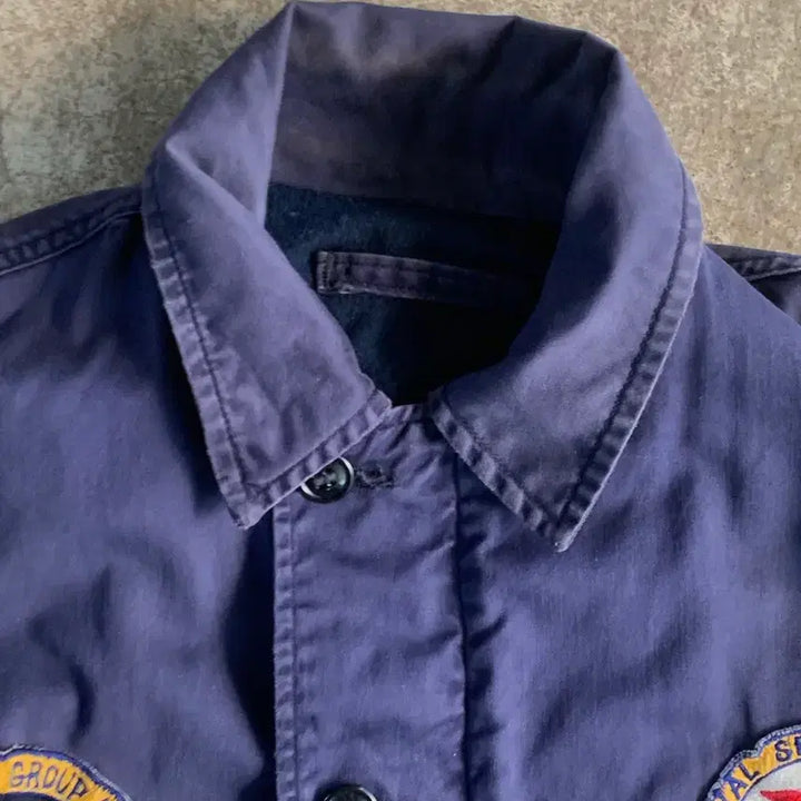[BUNJANG] 1970s US Navy N-4 Submarine Utility Jacket with Original NSGA Misawa Patch / 70s 미 해군 N-4 서브마린 유틸리티 자켓