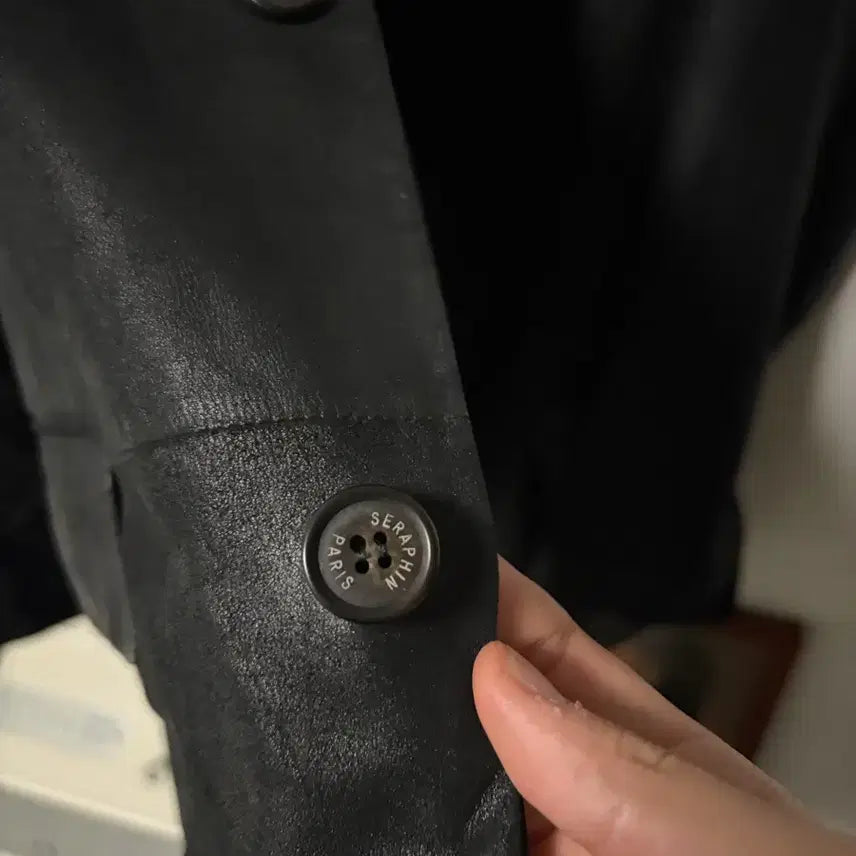 [BUNJANG] Serafin Vintage Leather Blazer / 프랑스 빈티지레더자켓(세라핀)