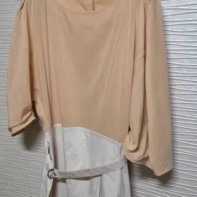 [BUNJANG] System Two-Tone Color-Block Belted Long Dress / 한섬 시스템 원피스