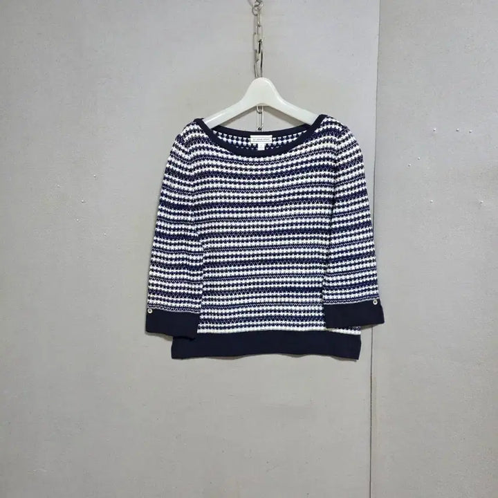 [BUNJANG] Senjone 8-Sleeve Knit Top - Navy Mix, Size M / s하루특가s65 센죤 8부소매 니트 M n4007