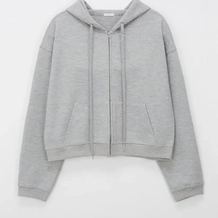 [BUNJANG] Ecrus Siena Hoodie Zip-up Melange Grey / 에크리스 시에나 후드집업 멜란지그레이