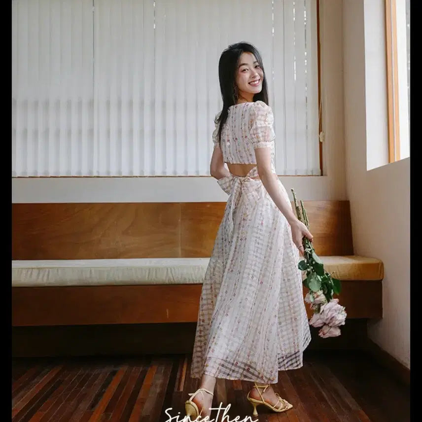 [BUNJANG] Sincethen Back Ribbon Dress / sincethen 신스덴 백리본 원피스