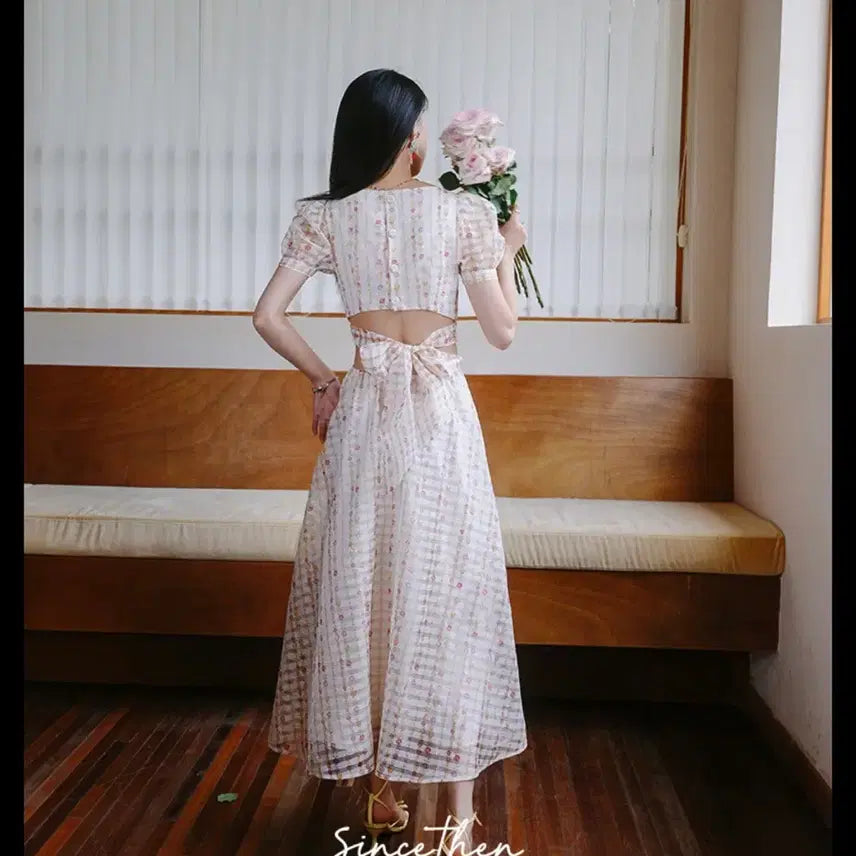 [BUNJANG] Sincethen Back Ribbon Dress / sincethen 신스덴 백리본 원피스