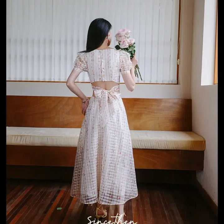 [BUNJANG] Sincethen Back Ribbon Dress / sincethen 신스덴 백리본 원피스