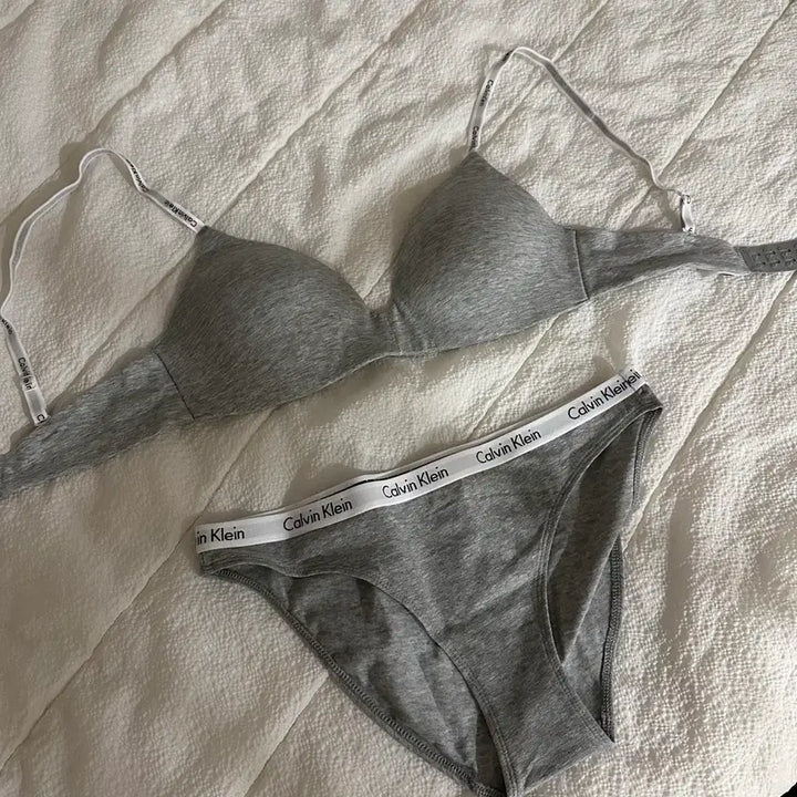 [BUNJANG] Calvin Klein Icon Cotton Modal Non-Wire Bralette Set QF8090A / 25S캘빈클라인 아이콘 코튼 모달 AF 노와이어 브라렛세트 QF8090A