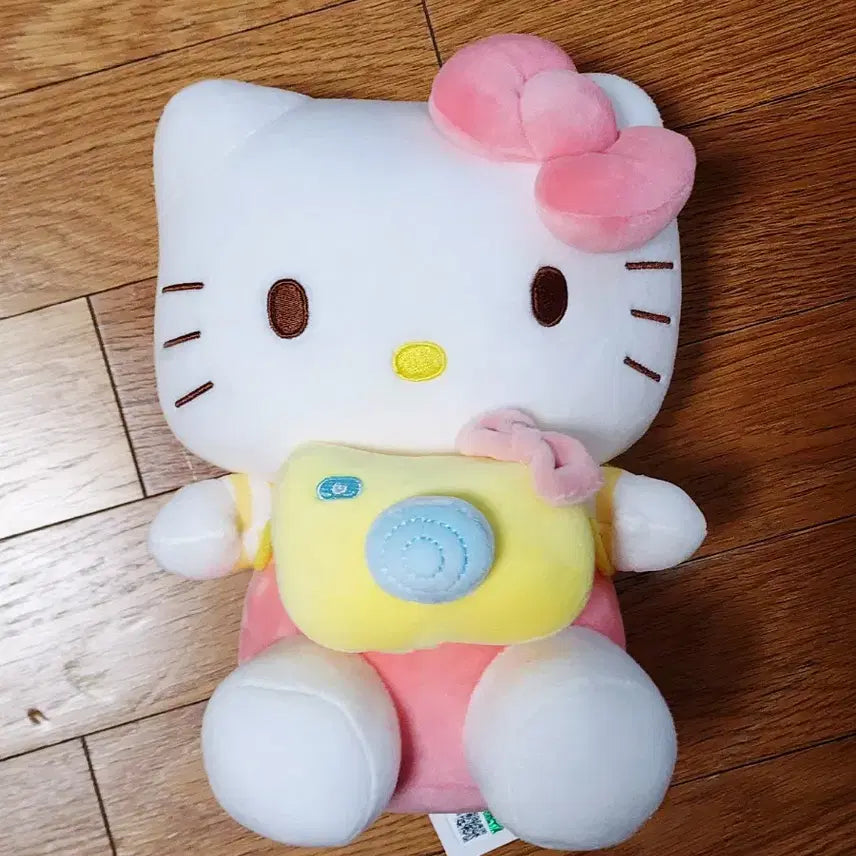 [BUNJANG] Sanrio Hello Kitty Medium Doll 22cm / 새상품)카메라 헬로키티 중형 인형 22cm_귀여운 산리오 키티 누이 굿즈