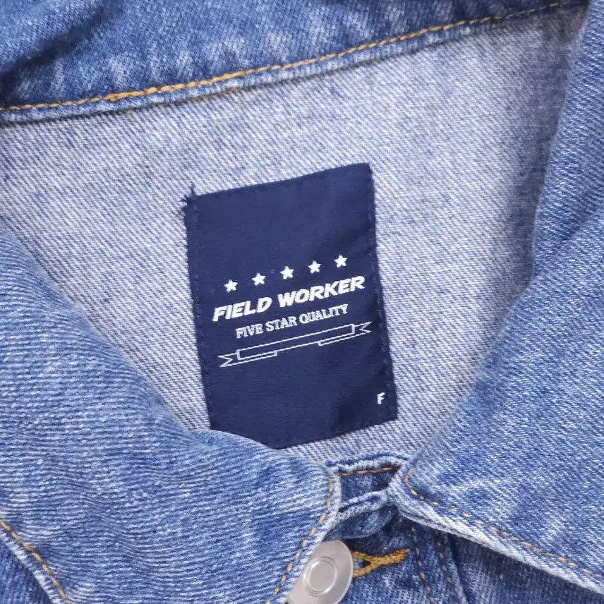 [BUNJANG] Field Worker Medium Wash Trucker Denim Jacket / [F] 필드워커(Field Worker) 미디움 워시 트러커 데님 자켓