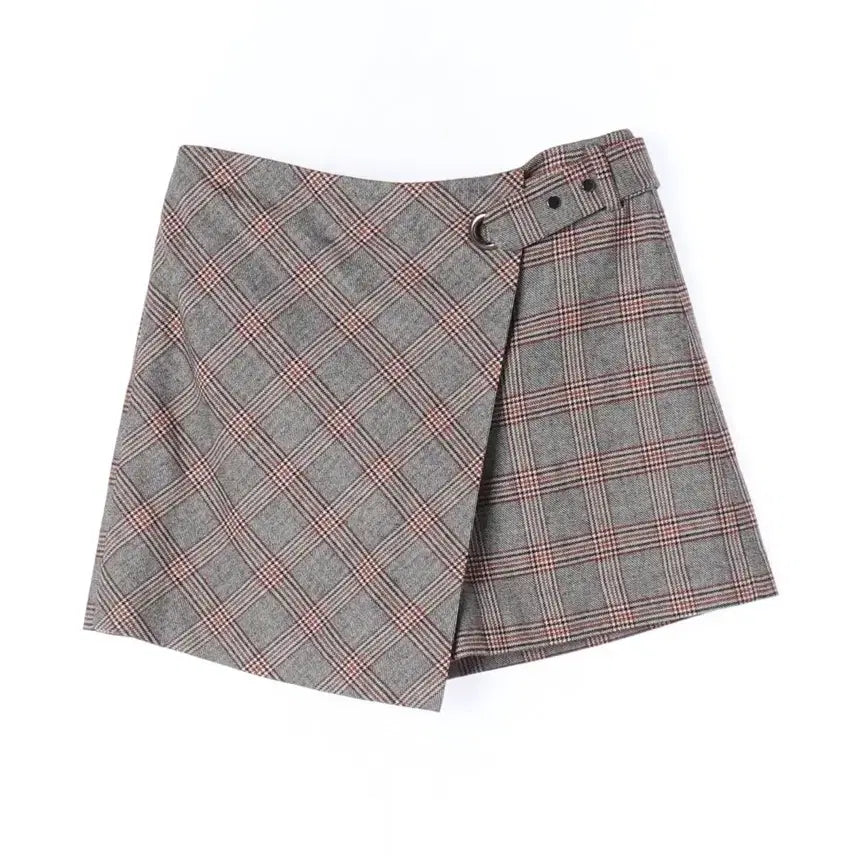 [BUNJANG] Beenice Wrap Shorts Check Pattern Belt Detail / Beenice 베르니스 랩 반바지