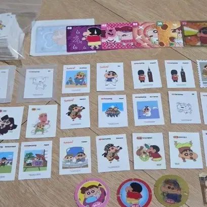 [BUNJANG] Crayon Shin-chan Sticker Collection (Series 1-3) / 짱구 띠부씰 전종판매(1~3탄)