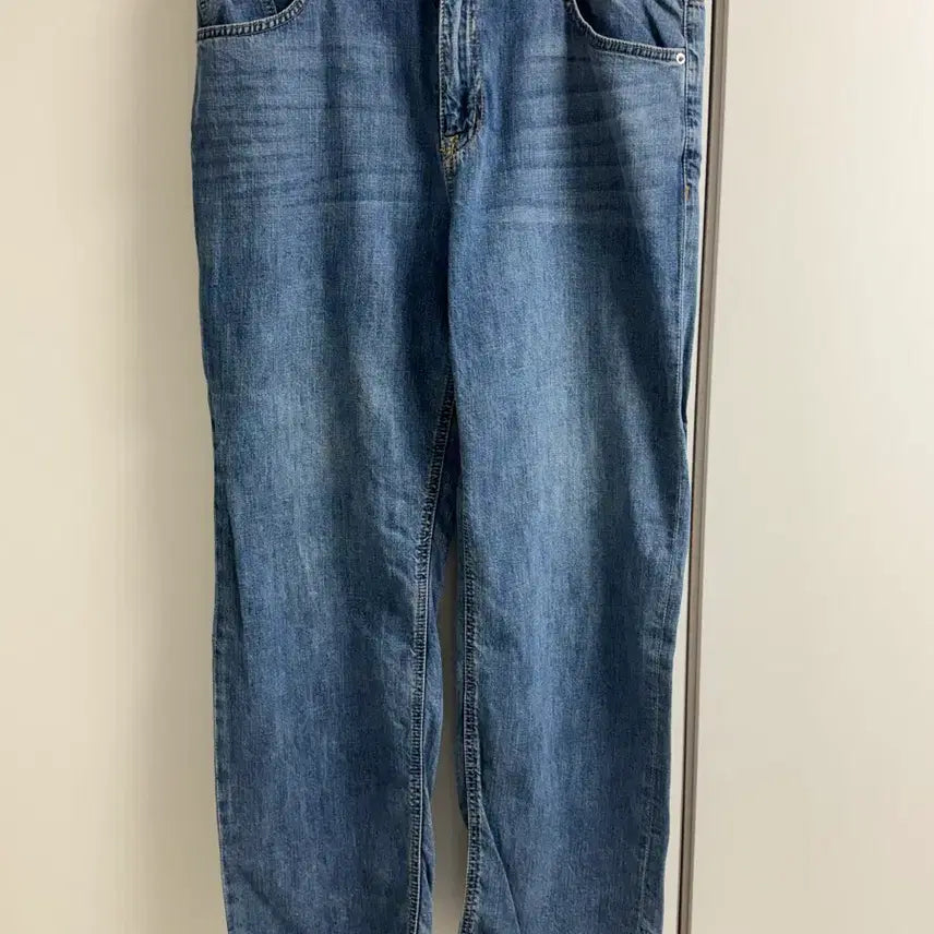 [BUNJANG] 100% Cotton Wide Fit Jeans Size 34 / 면 100% 와이드핏 청바지 34