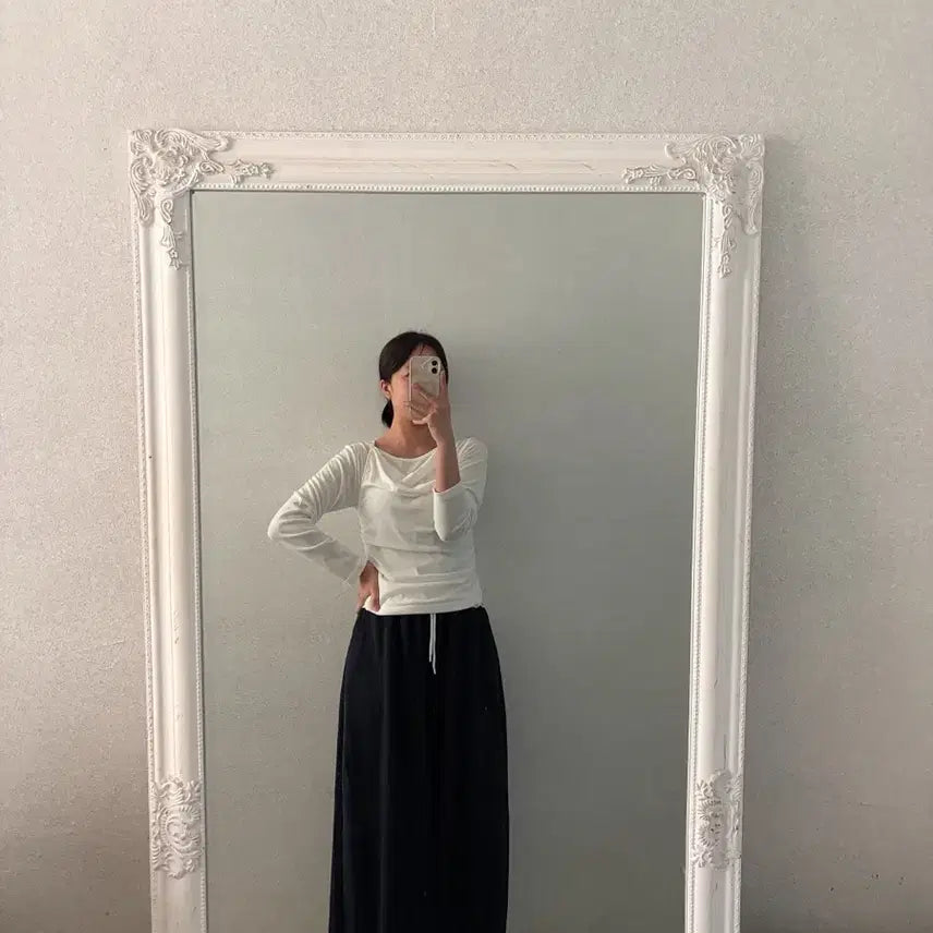 [BUNJANG] Colorblock Wide Training Long Pants (Plus Size Available) / 새상품 배색 트레이닝 와이드 롱 팬츠 빅사이즈 가능 55-88