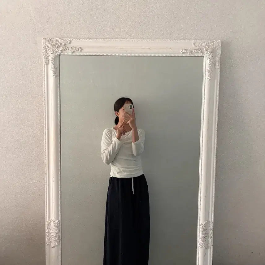 [BUNJANG] Colorblock Wide Training Long Pants (Plus Size Available) / 새상품 배색 트레이닝 와이드 롱 팬츠 빅사이즈 가능 55-88