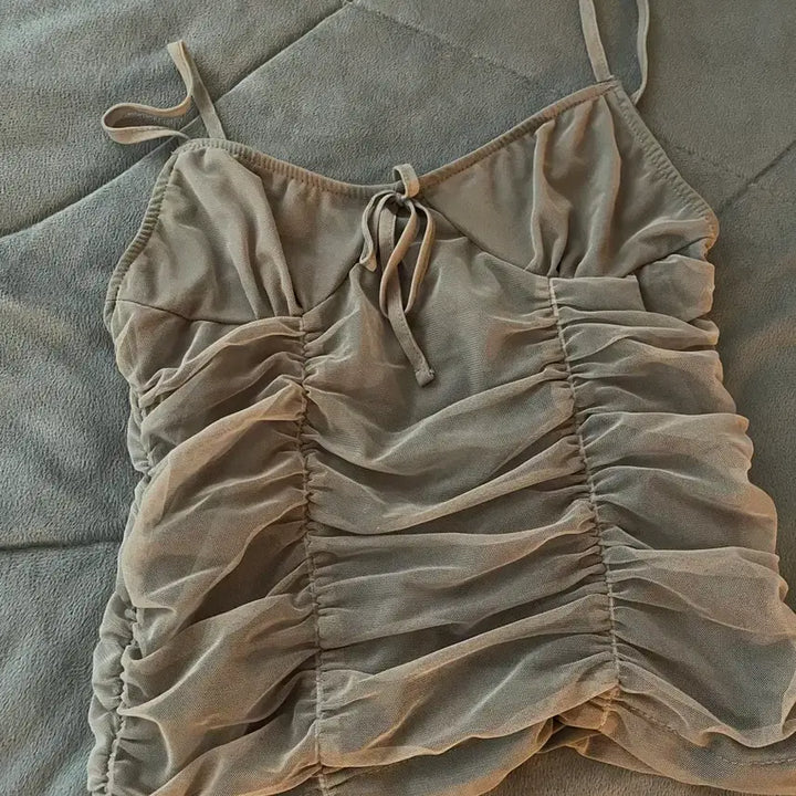 [BUNJANG] AZone Sleeveless Tank Top Khaki / 애즈온 나시 카키