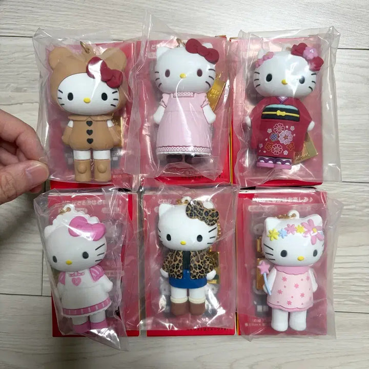 [BUNJANG] Sanrio Hello Kitty 50th Anniversary Tokyo Exhibition Figure Keyring Type B / 산리오 헬로키티 50주년 도쿄전시회 피규어 키링 A타입