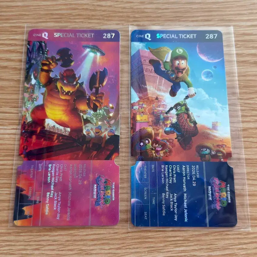 [BUNJANG] Super Mario Galaxy Special Ticket Set / 슈퍼마리오 갤럭시 스페셜티켓 2종 1세트